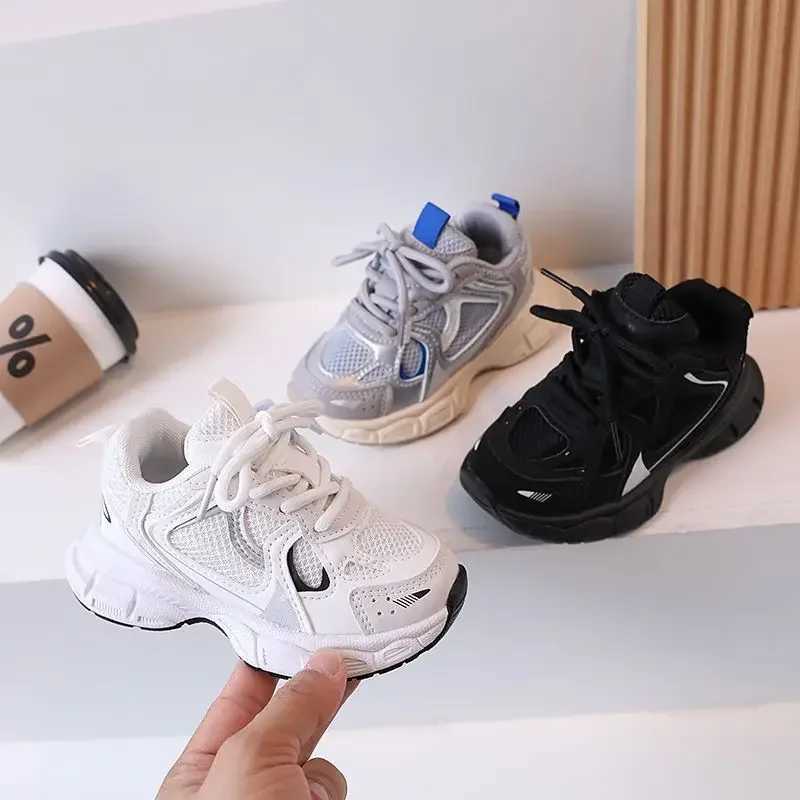 Childrens tennis shoes childrens non slip white sports shoes X250409