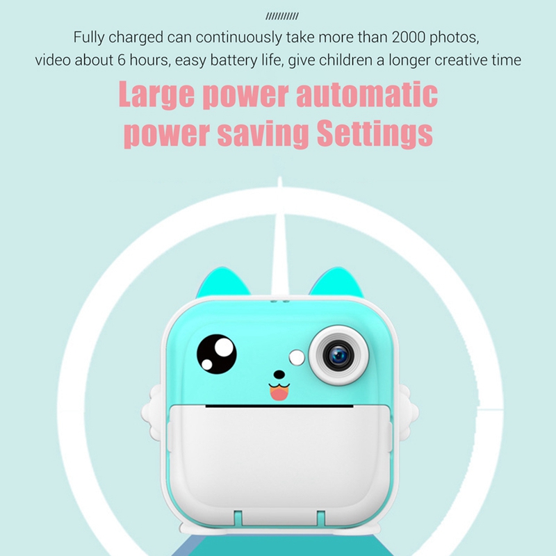 16G Memory Children Mini Camera HD Digital Photography Camera Instant Print Camera For Girl Christmas Gift