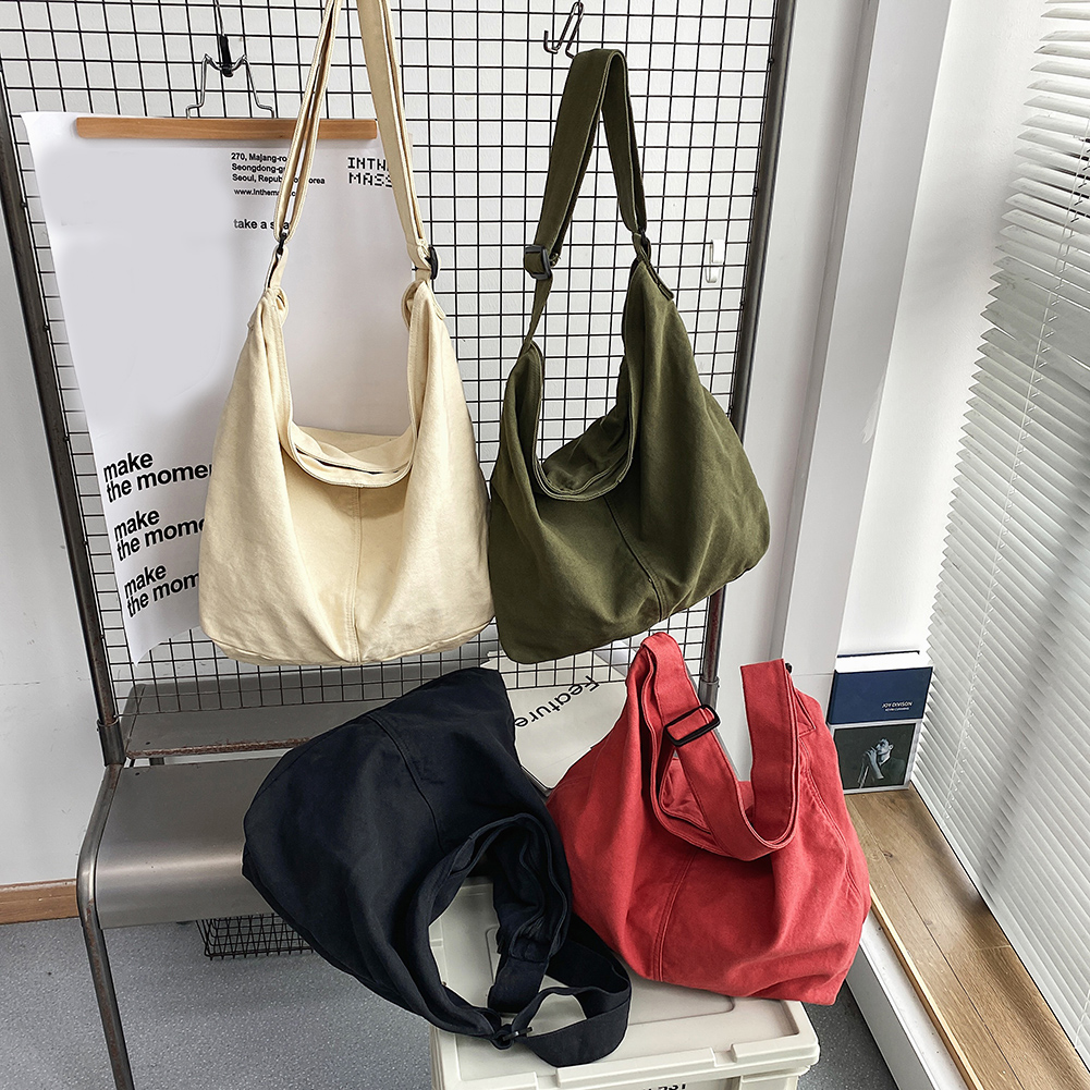 Women's Bags Casual Large Capacity Shoulder Bags Canvas Shopper Totes Fashion Harajuku Handbags Casual Ladies Crossbody Bags