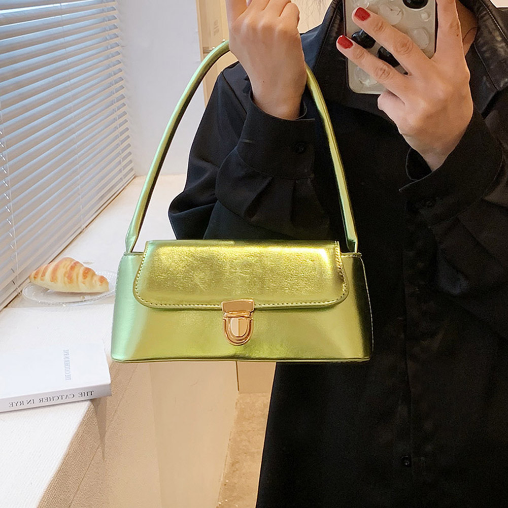 Brand Luxury Designer Shiny Women Armpit Bag Y2k Chic Female Shoulder Bags Party Clutches Trend Lady Purses And Handbags Totes
