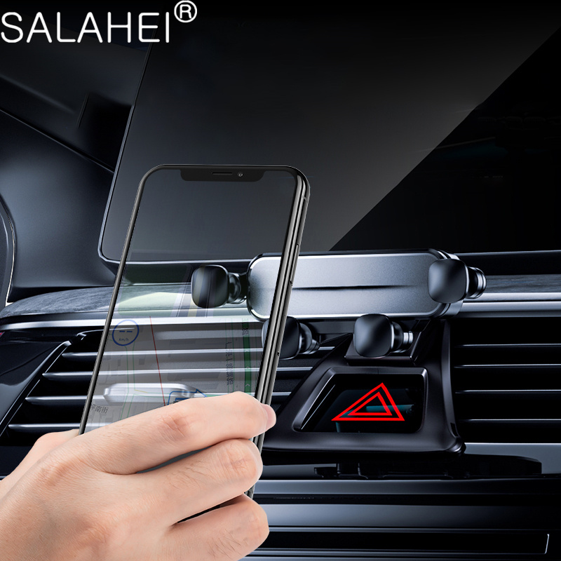 Car Mobile Phone Holder Air Outlet Gravity Rotatable Stand GPS Bracket Support For V90 S90 2016-2023 (With Glue) Accessory