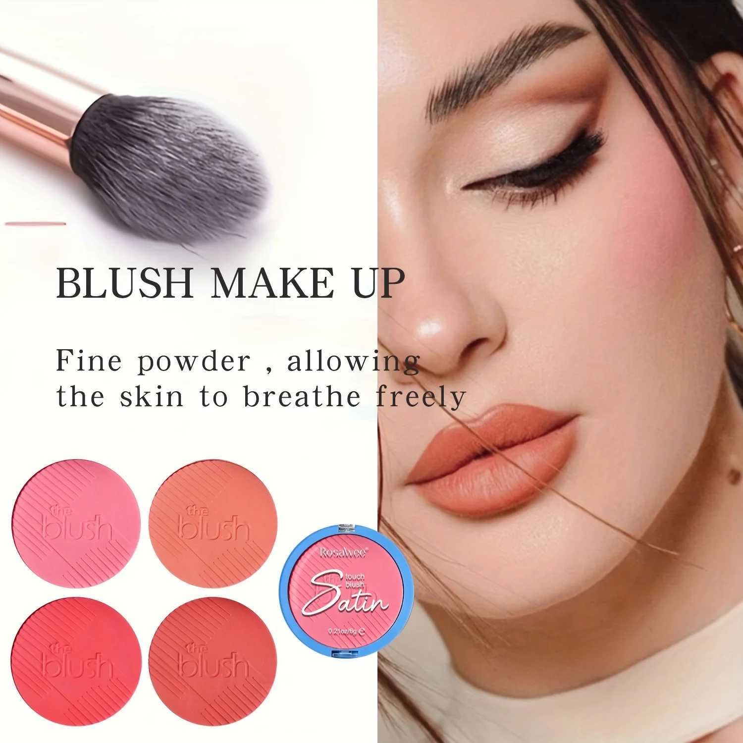 Blush Makeup Powder Palette Matte Face Blush Cheek Blushing Pressed Powder Pallet for All Skin Types Lightweight Long-WearXJ241111