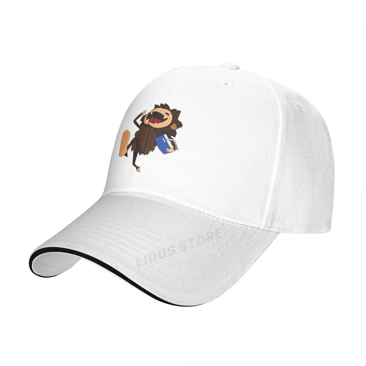 Sneaky Sasquatch Bigfoot Graphic Baseball Cap Hat Printed Women Sun Black Fish Bonnet Outdoor Boys Solid Color Casual