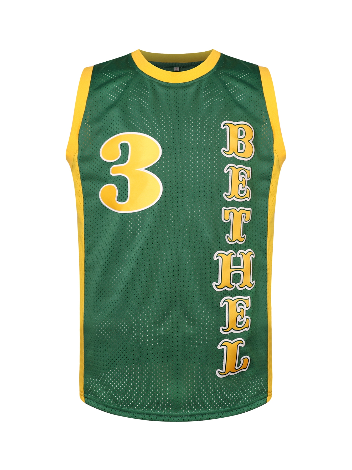 #3 IVERSON Retro Basketball Vest - Vintage Basketball Jersey - Woven Polyester Vest, Round Neck, - Basketball, Sports, Casual Wear Classic Style