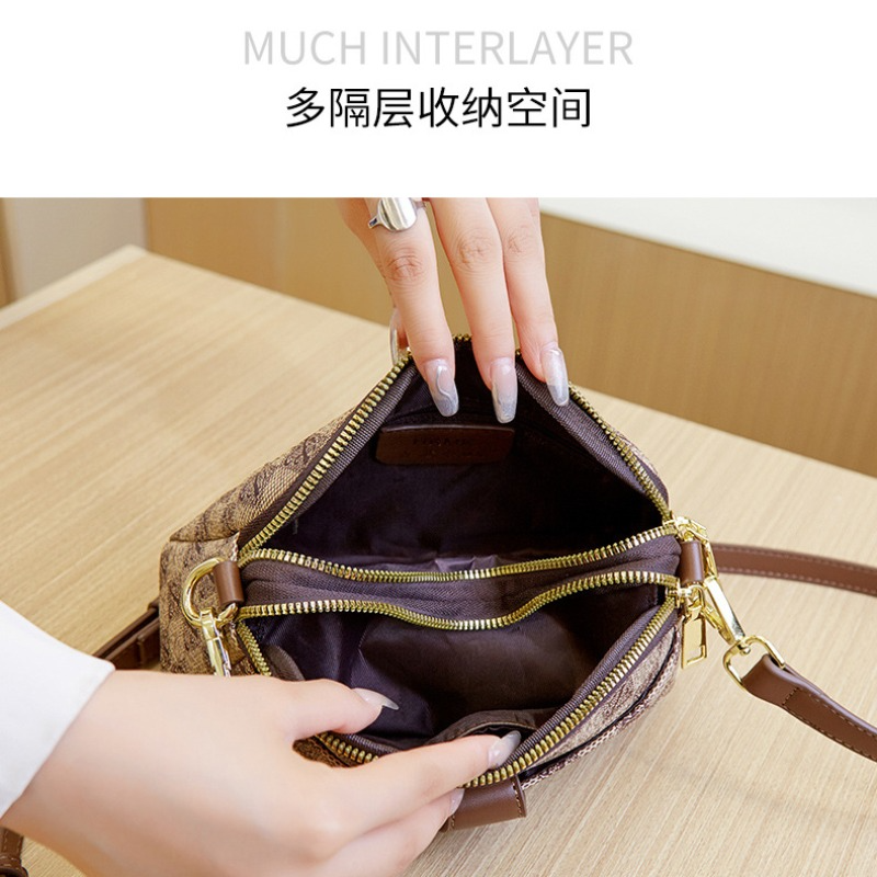 Women's Vintage Crossbody Bag Summer Totes Ladies Luxury Handbags Retro One Shoulder Armpit Shell Bags Coin Purse For Female Gir