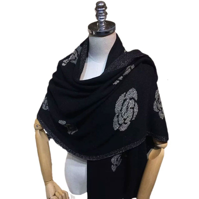 autumn and winter Women's Imitation Cashmere for Decoration Shawl Double sided printing Scarf