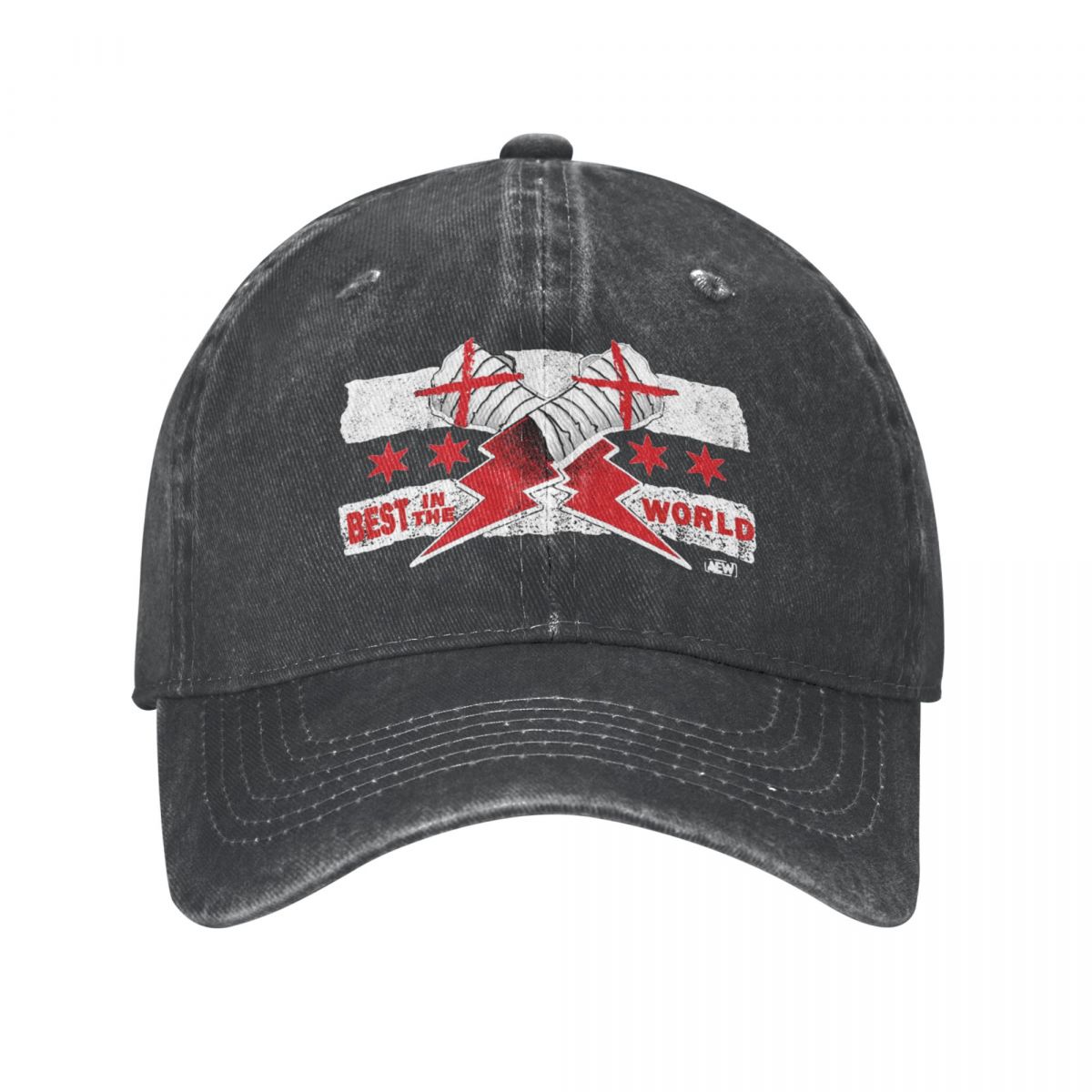 Classic Cm Punk Aew Best In The World Baseball Caps Unisex Style Distressed Washed Snapback Cap Outdoor Summer Hats Cap