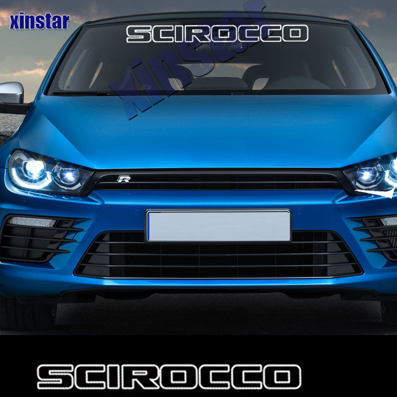 Car Front Windows Decal Sticker For VW Volkswagen SCIROCCO Auto Accessories