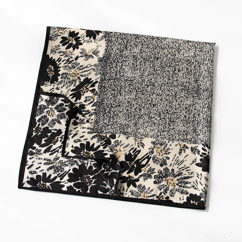 Women's autumn and winter striped headscarves, high-end small square scarves, and scarves