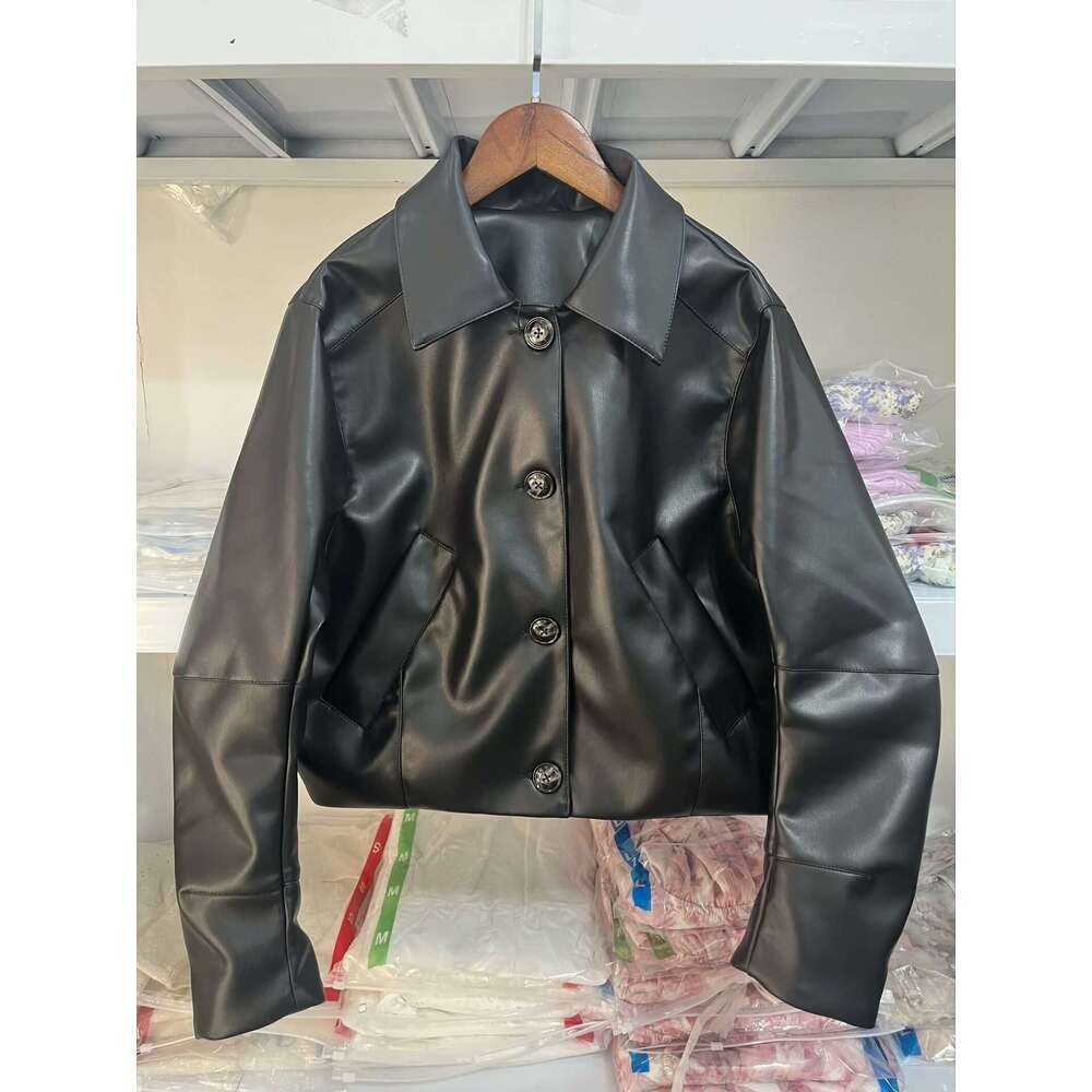 shanshi leather jacket women new women's clothing series leather short jacket