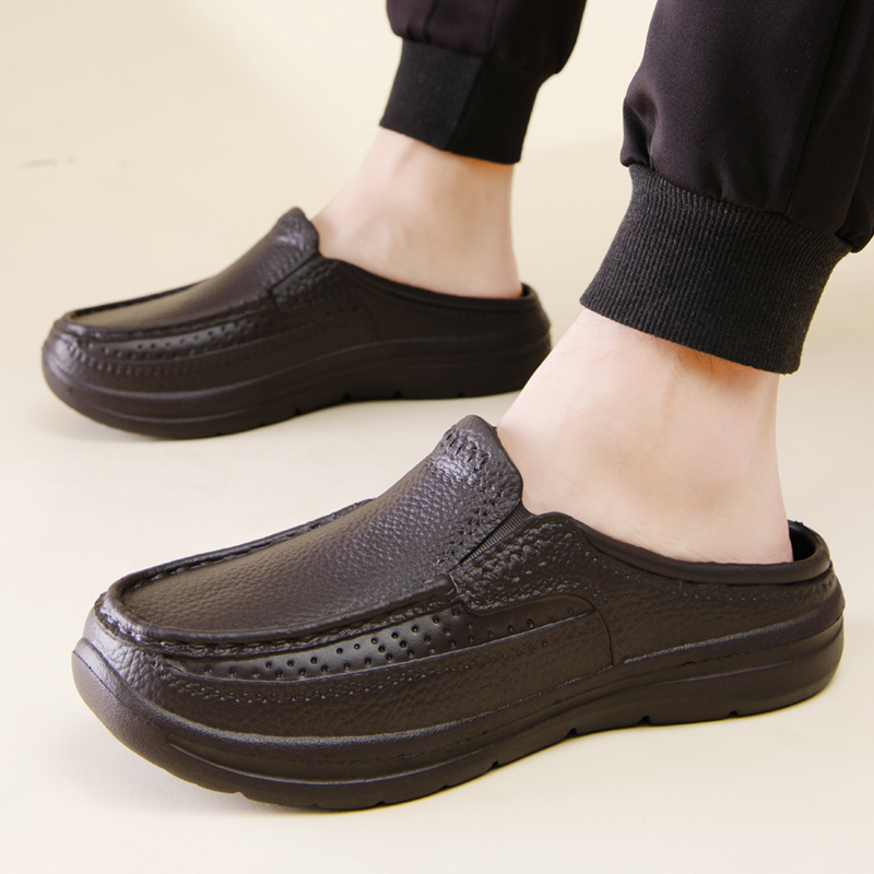 NEW hot Indoor EVA Semi-slippers Men's Baotou Waterproof Sandals Light Beach Slippers Shoes Free of Freight