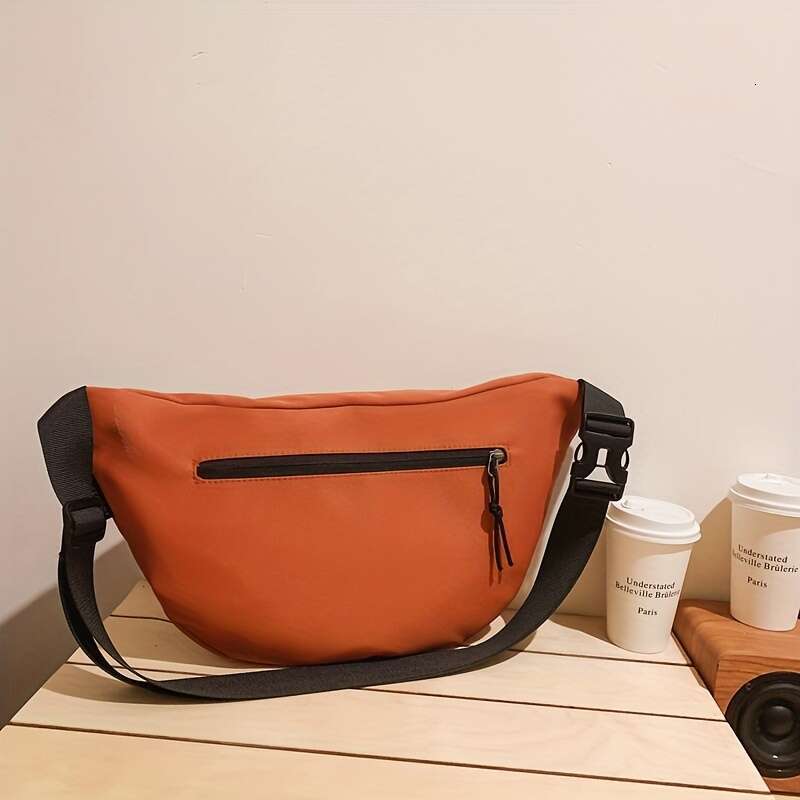 Fashion Large Capacity Chest Bag, Nylon Multi Pockets Casual Crossbody Fanny Pack For Outdoor Sport Travel .