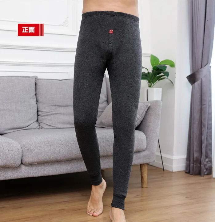 Fleece Leggings Tall Men Warm Winter Outdoor Knee Windproof Thermal Underwear Plus Size 5XL Extra Long Johns Pants E141 241111