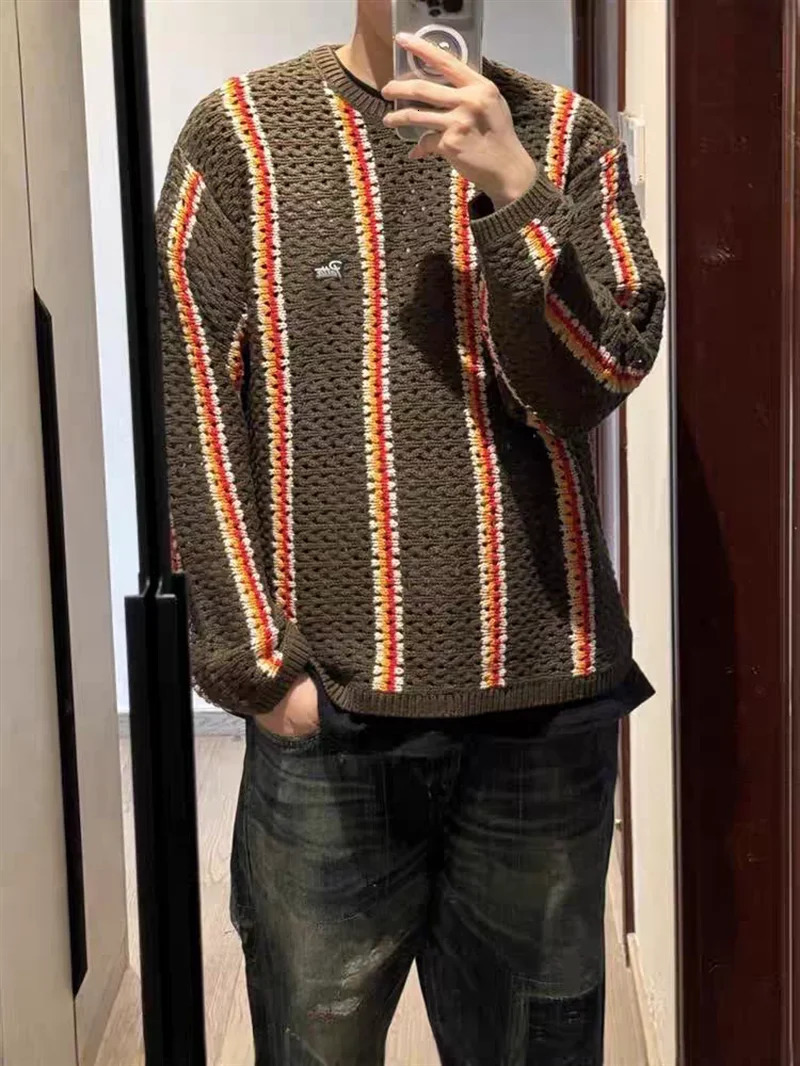 Mens Patta Knitted Sweater for Autumn and Winter Loose Casual Pullover 241111