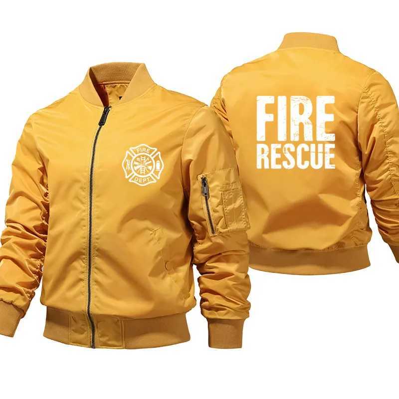Fire Rescue Firefighter Fireman bomber jacket Ma Pilot Air Men Streetwear winter jacket mens windproof jacket S-5XL W241111