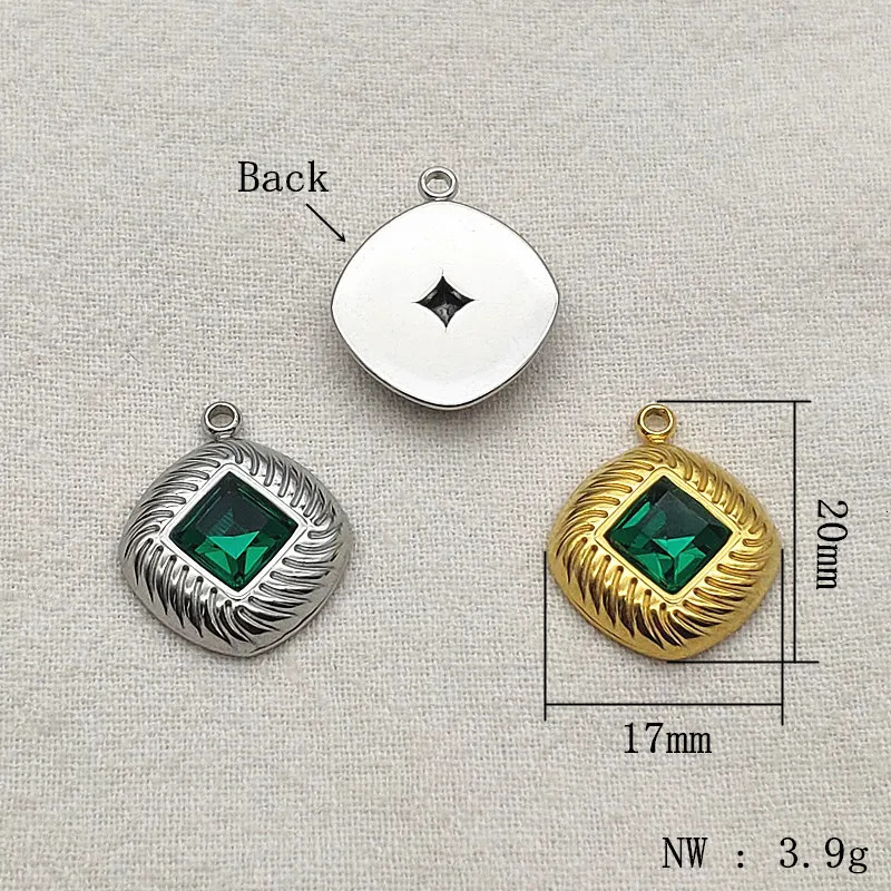 incoming 20x17mm 50 piece stainless steel pendant Rhinestone Charm used for handmade earrings DIY parts jewelry accessories discovery 241108