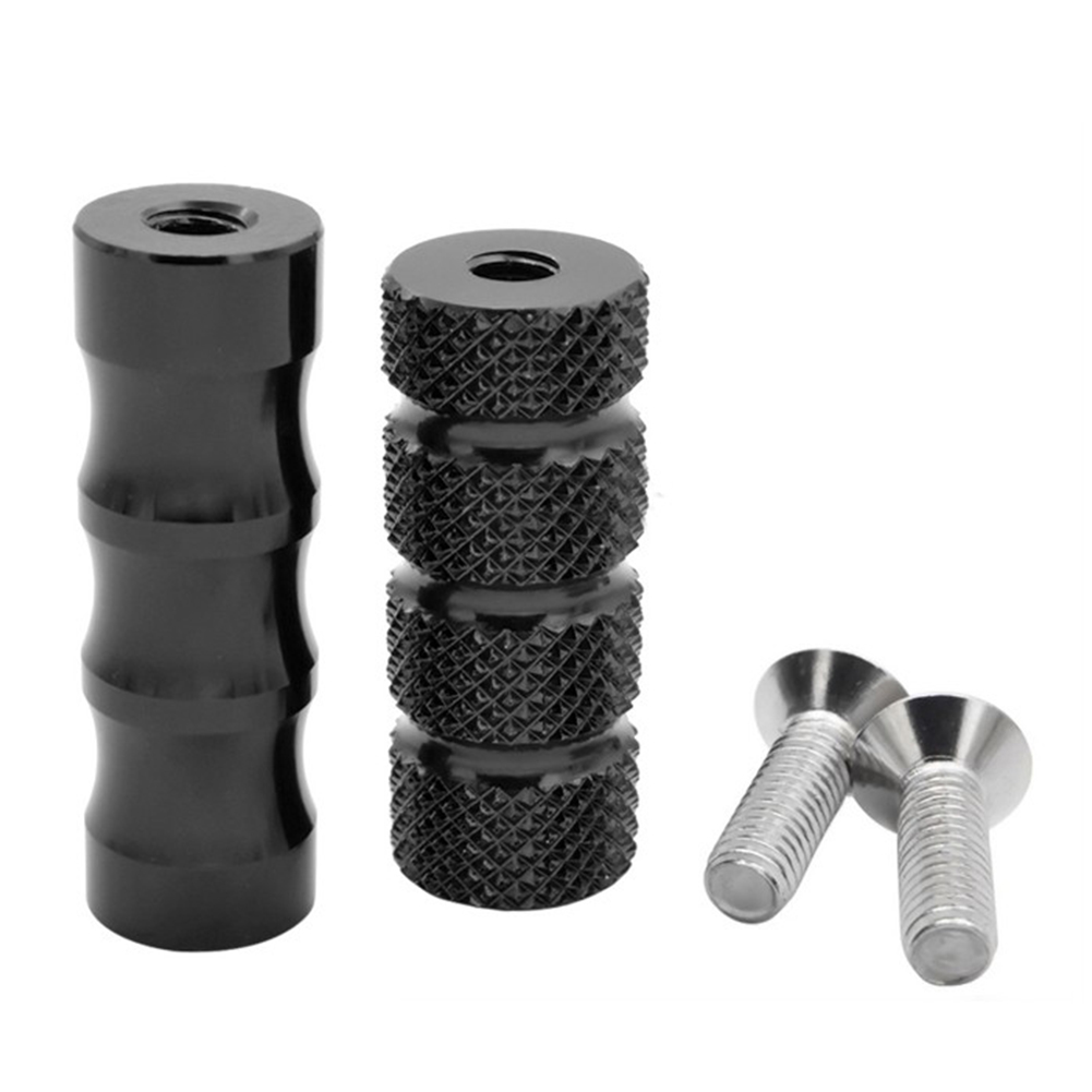2PCS Motorcycle CNC Universal M6 Racing Gear Shift Lever Peg Brake Pedal Shifter Foot Pegs Motorbike Footrests Footpeg Aluminum