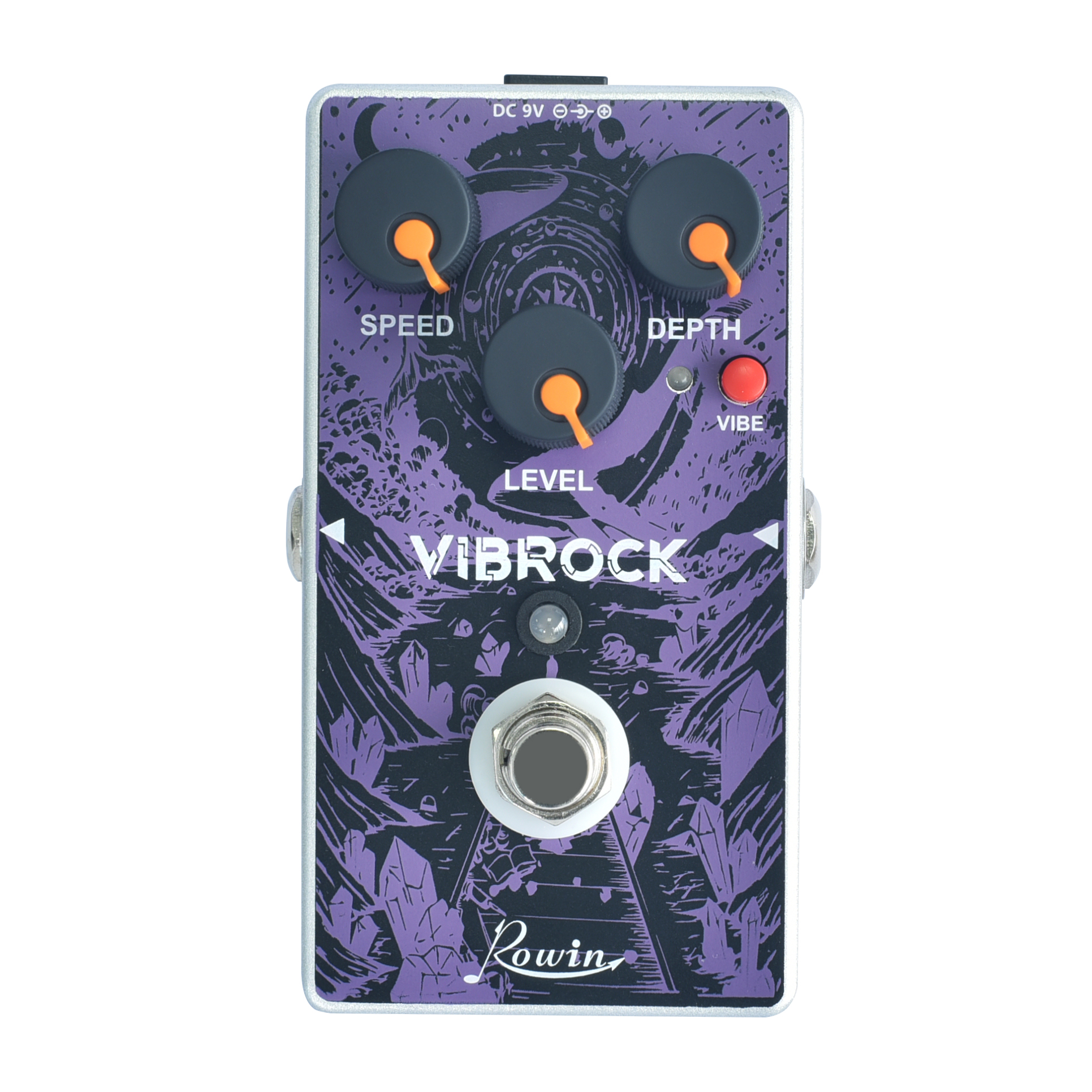 Rowin RE-01/02/03 Tape Delay Vibrock Noise Killer Guitar Effect Pedal With 2 Modes In One Block Ture Bypass Full Metal Case