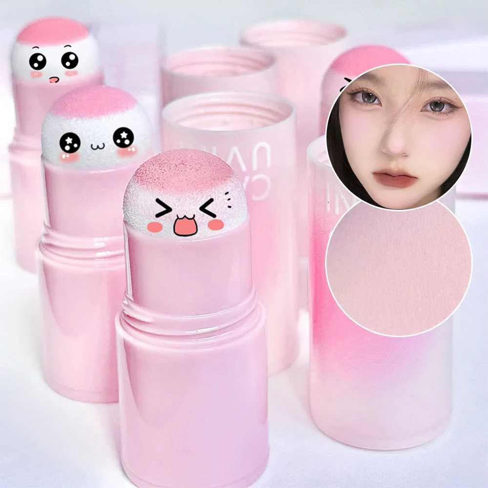Natural Pink Color Cappuvini Blusher Stick Face Blusher Patting Powder Blusher for Cheeks Cute Korean StyleXJ241111