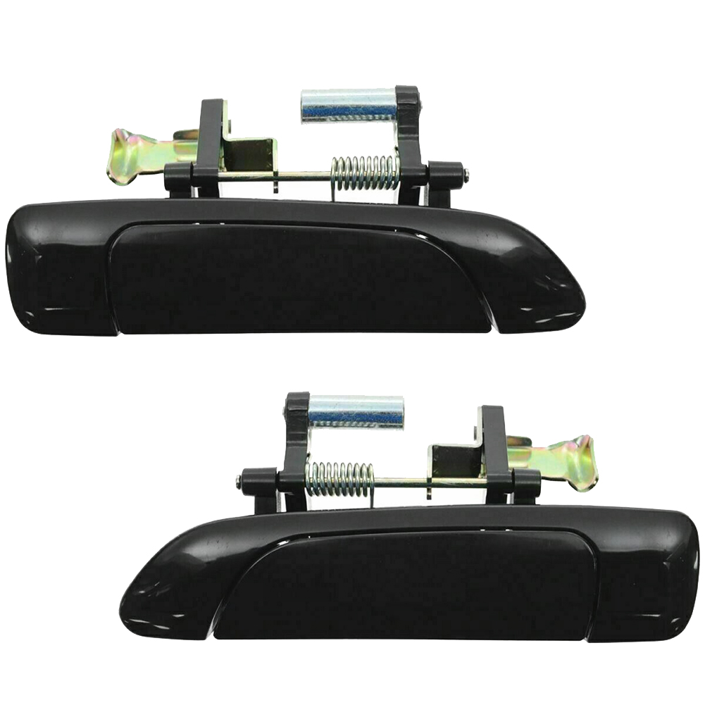 2Pcs/lot Front / Rear Exterior Outside Door Handles Black Pair Set New For 2001 2002 2003 2004 2005 Honda Civic