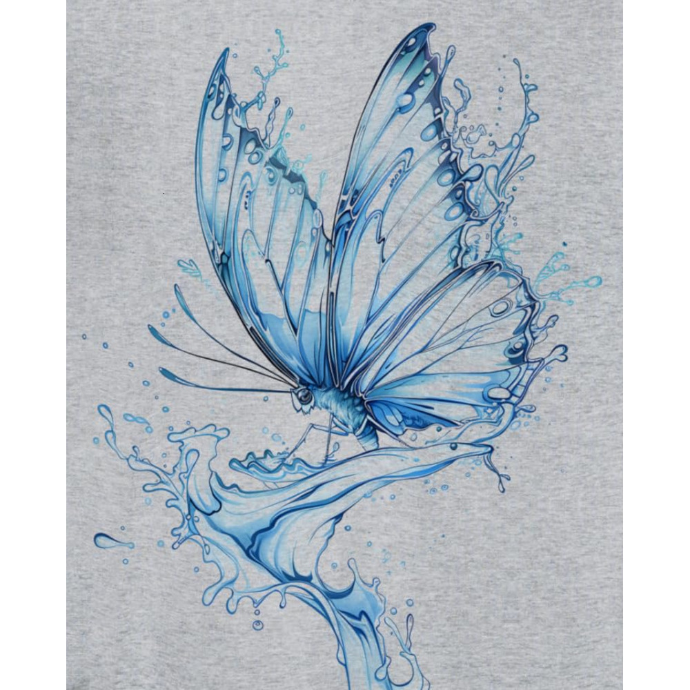 Long Sleeve Shirts for Men sweatshirt Butterfly Water Splash Nature Lover Insect Gift Sweatshirt T shirt Tee Streetwear Casual tops clothes