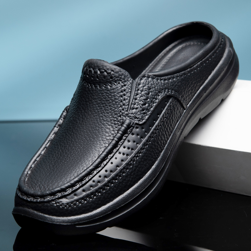 NEW hot Indoor EVA Semi-slippers Men's Baotou Waterproof Sandals Light Beach Slippers Shoes Free of Freight