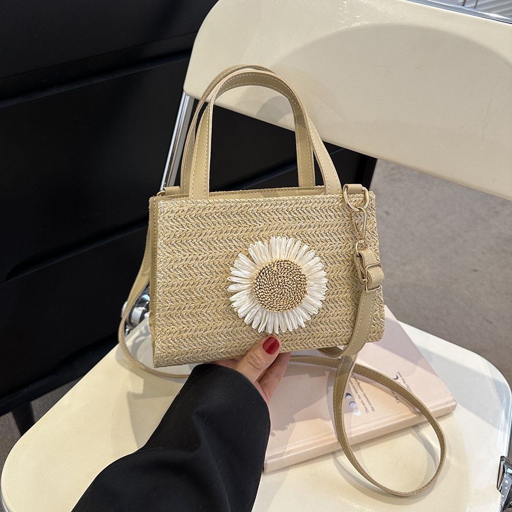 Straw Bags Summer Beach 2024 Women Tote Bags Designer Handbags Purse Weave Zipper Adjustable Strap Shoulder Crossbody Bag