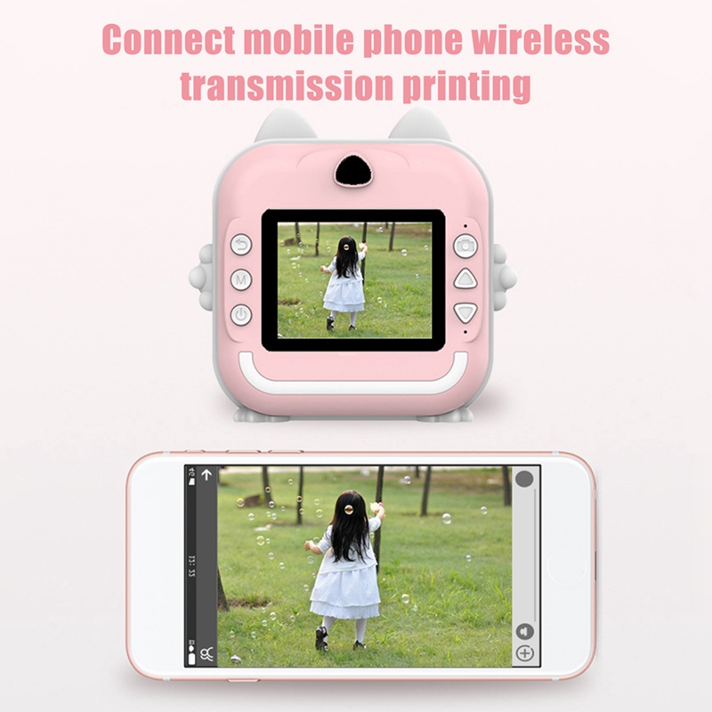 16G Memory Children Mini Camera HD Digital Photography Camera Instant Print Camera For Girl Christmas Gift
