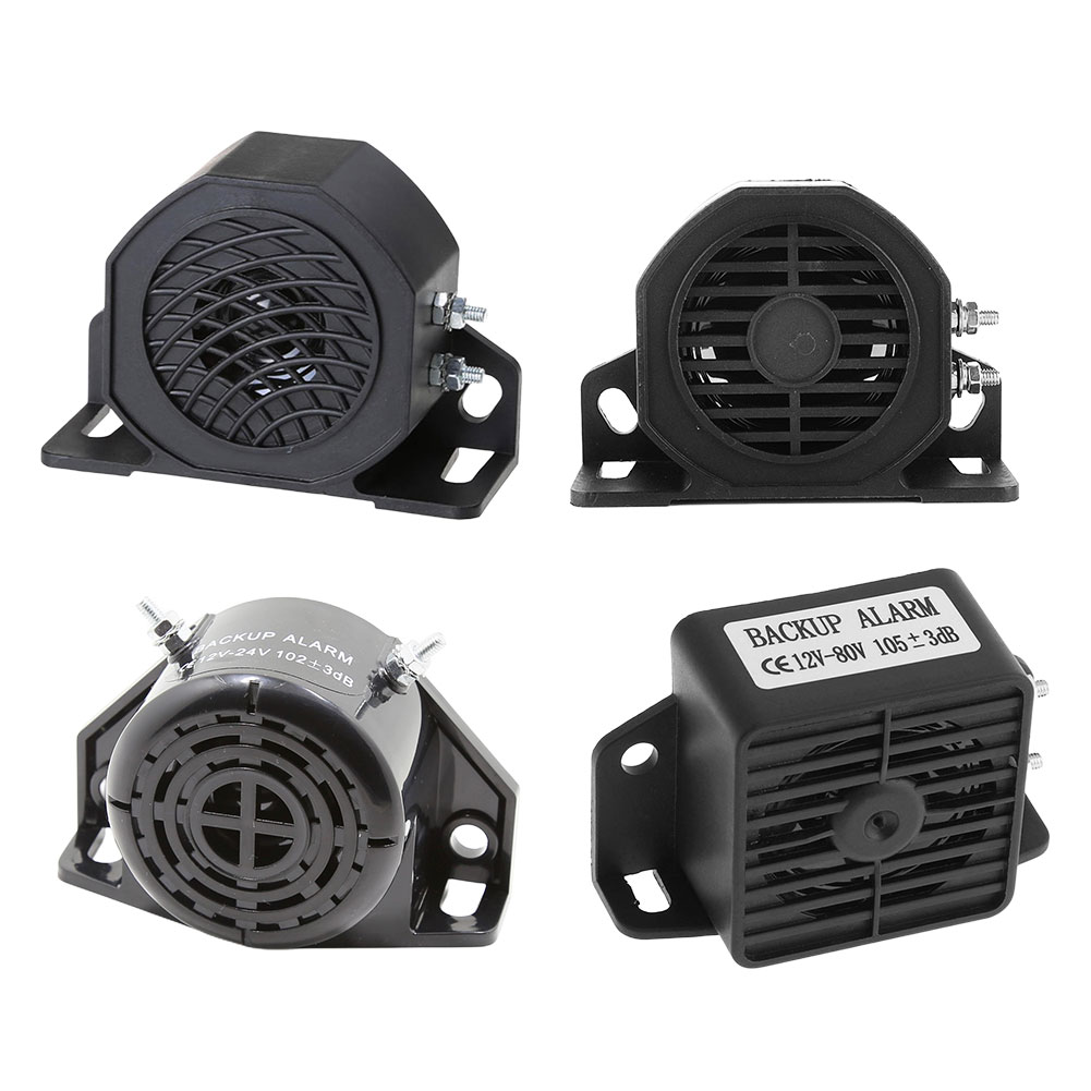 IPX6 12-60V Alarm Waterproof Backup Sound Warning Alarm 107dB Truck Alarm Siren Beeper for Vehicle Reversing Reminder smile