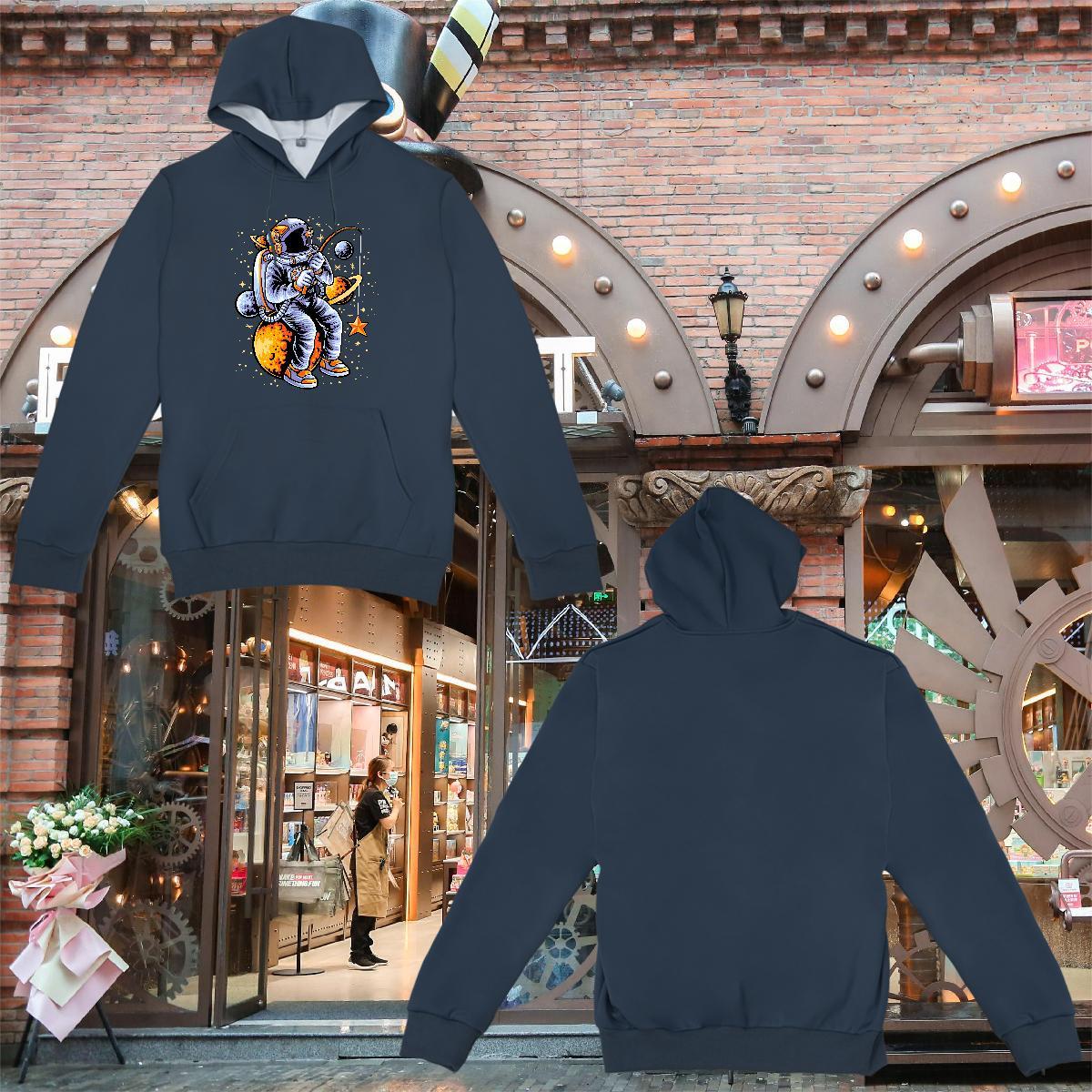 New Arrival Man Hoodie Hooded Collar Breathable Wholesale Men Tops Hoodie Cartoon Print Pullover Hoodie High Street Hip Hop Tech Fleece