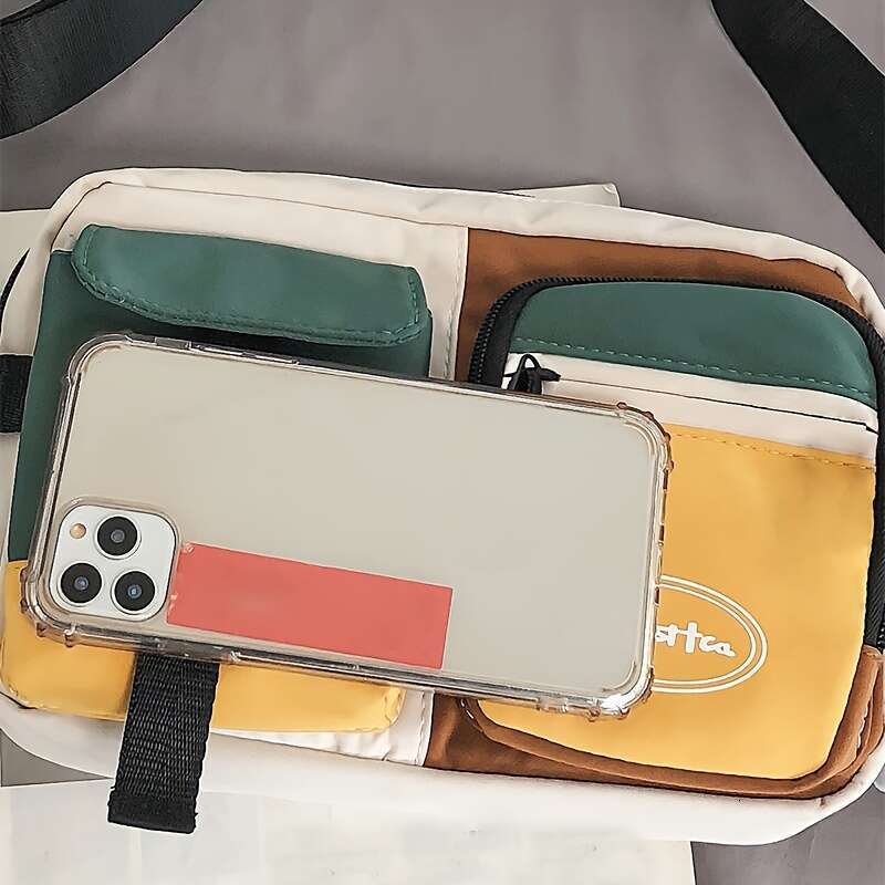 Fashion 1pc Men's Waterproof Large Capacity Fanny Pack, Adjustable Strap For Outdoor Activities, Travel Running, Hiking, And Cycg .