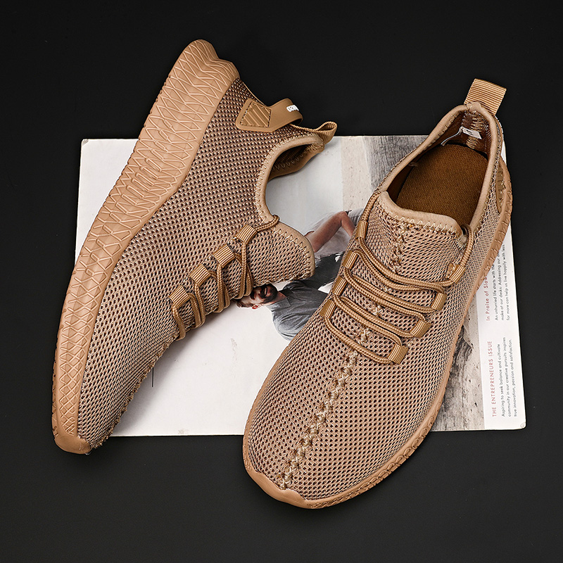 Men's Sports Shoes Casual Shoes Men's Mesh Shoes Breathable Good Wear Brown Men's Tennis Sports Men's Sports Free of Charge