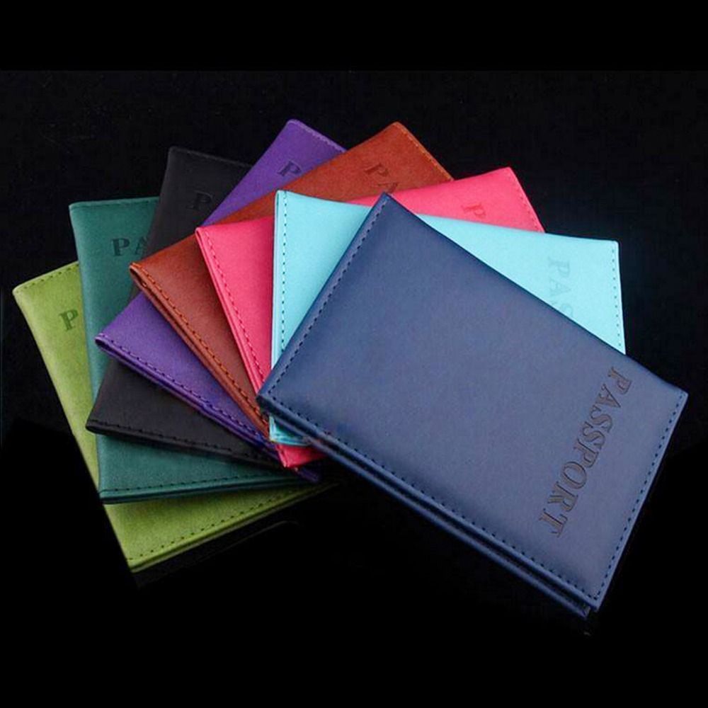 Unisex Leather Passport Cover ID Card Wallet Holder Travel Blocking Purse Case