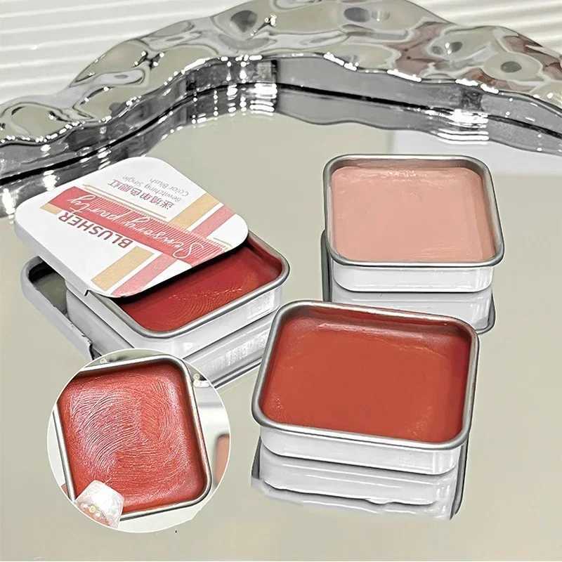 Matte Blush Lipstick Cream 2 in1 Lasting Natural Mud Brightening Moisturizing Lip Cheek Balm Face Blusher Waterproof Face MakeupXJ241111