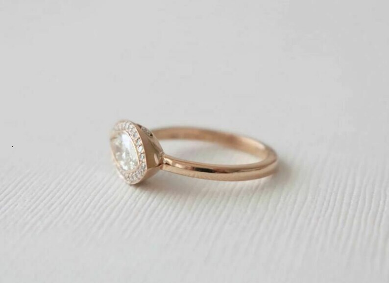10K Yellow Gold East West Ring with 1.94 TCW Colorless Marquise Cut Moissanite VVS Clarity Dia Engagement Jewelry Setting gorgeous