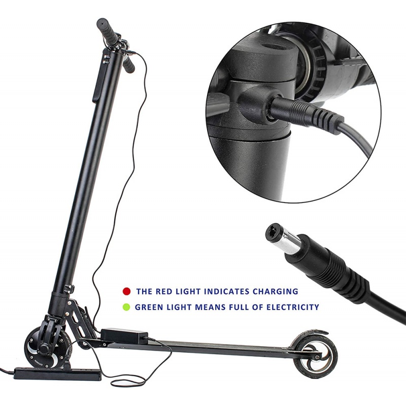 42V 2A 5A Electric Scooter Charger 1 Prong 5.5mm DC Plug for 36V 10S Lithium Battery Compatible with Gotrax Scooter Charger