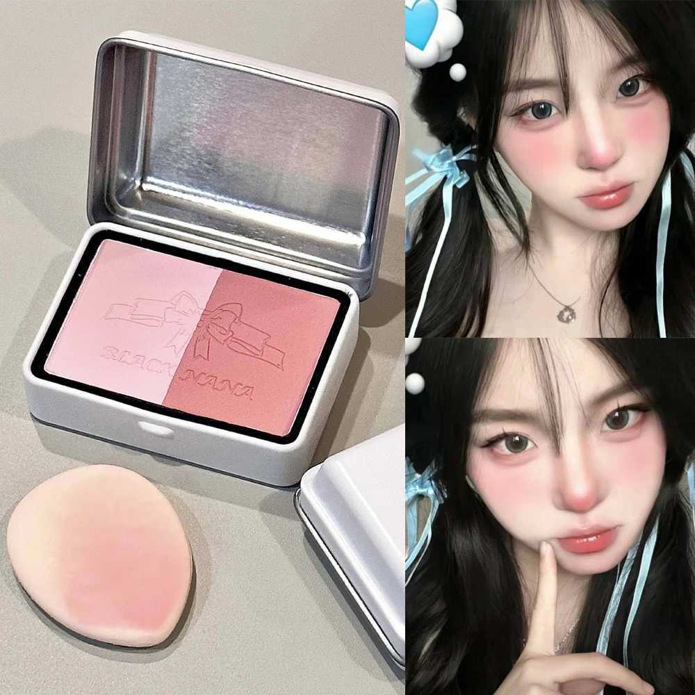 Iron Box Blusher Mineral Powder Long-lasting Natural Cheek Contour Tint Pink Facial Color Blocking Blush Cosmetics Blush PaletteXJ241111