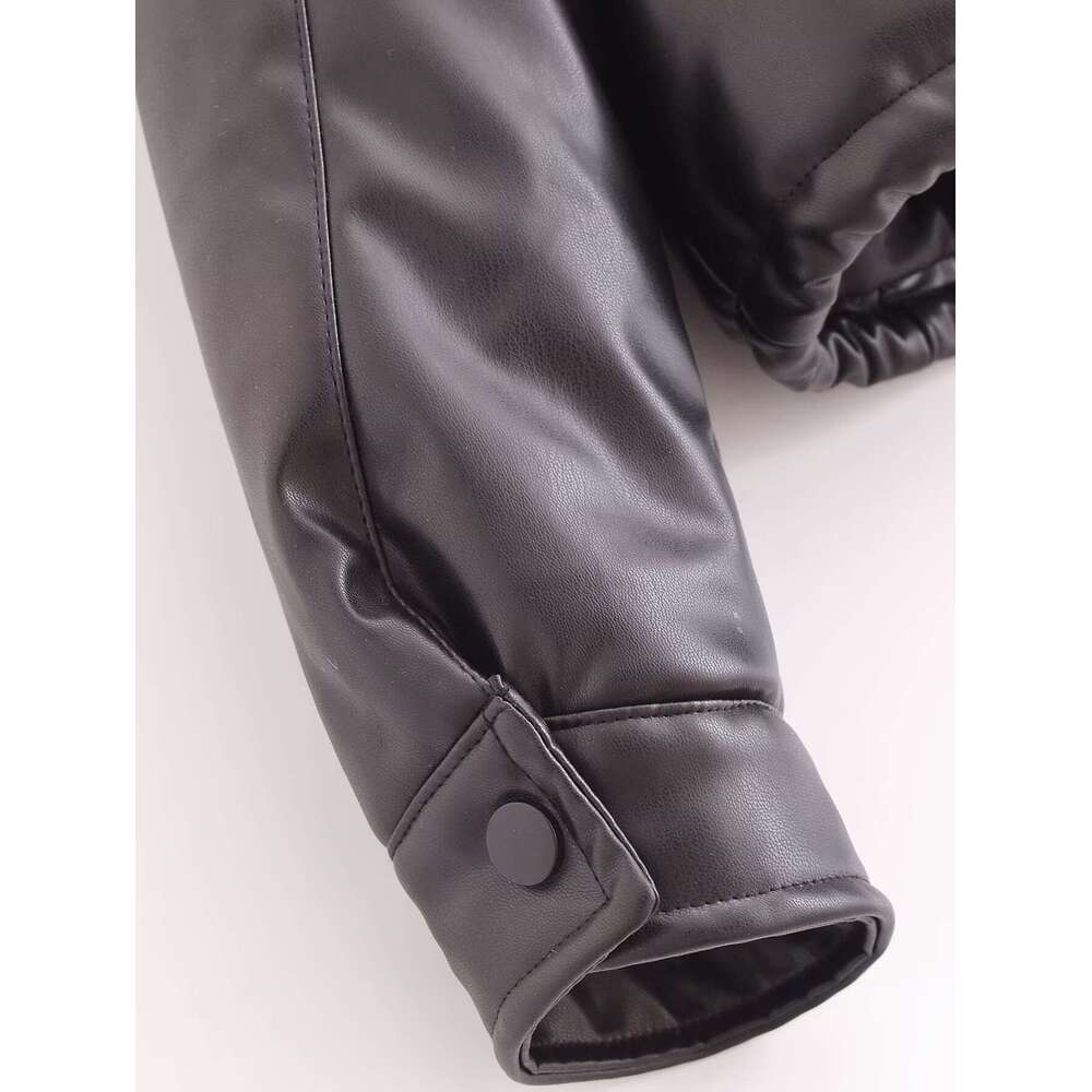 shanshi leather jacket women Winter New Women's Clothing Imitation Leather Cotton Jacket Coat for Women