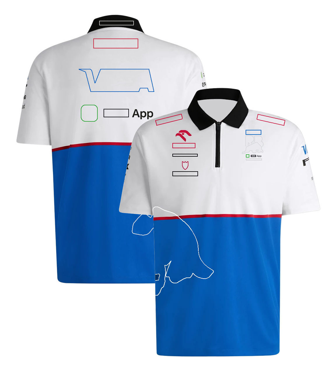 2024 New F1 Formula One racing clothes fans short-sleeved T-shirts POLO shirts with lapels free shipping