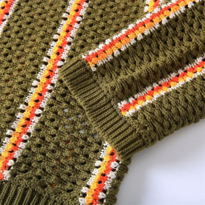 Mens Patta Knitted Sweater for Autumn and Winter Loose Casual Pullover 241111