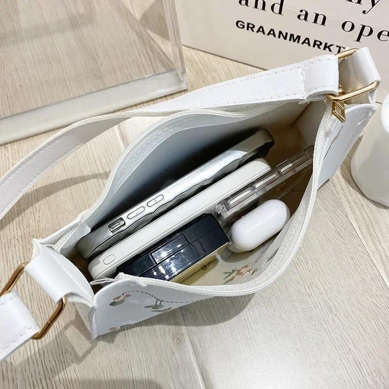 2025 NEW Hobo Summer Lace ral ing Shoulder Bag For Women Soft PU Leather Underarm Bags Beach Travel Handbag Girls Small Tote zhanyishengli