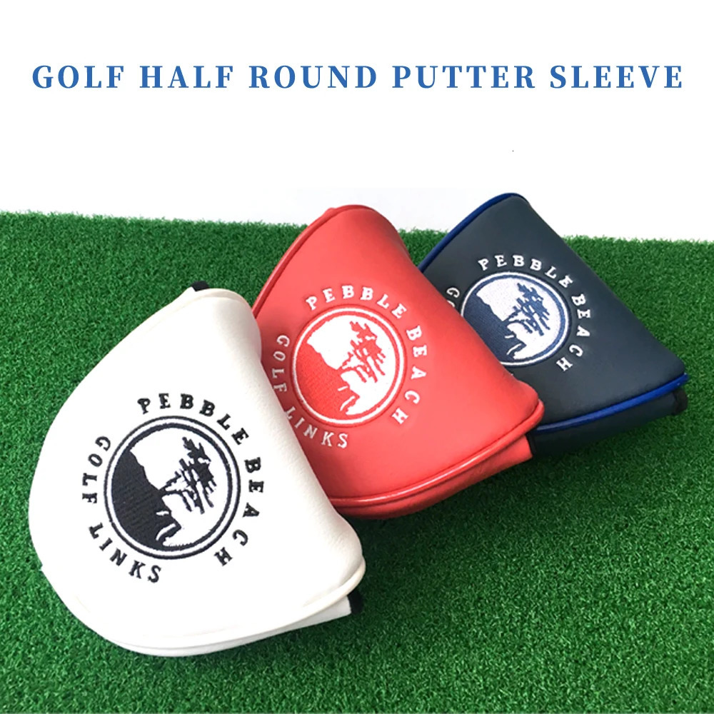 1Pcs Golf Mallet Putter Cover Small Tree Pattern Head Covers Club Accessories Magnetic Closure Headcover 240411