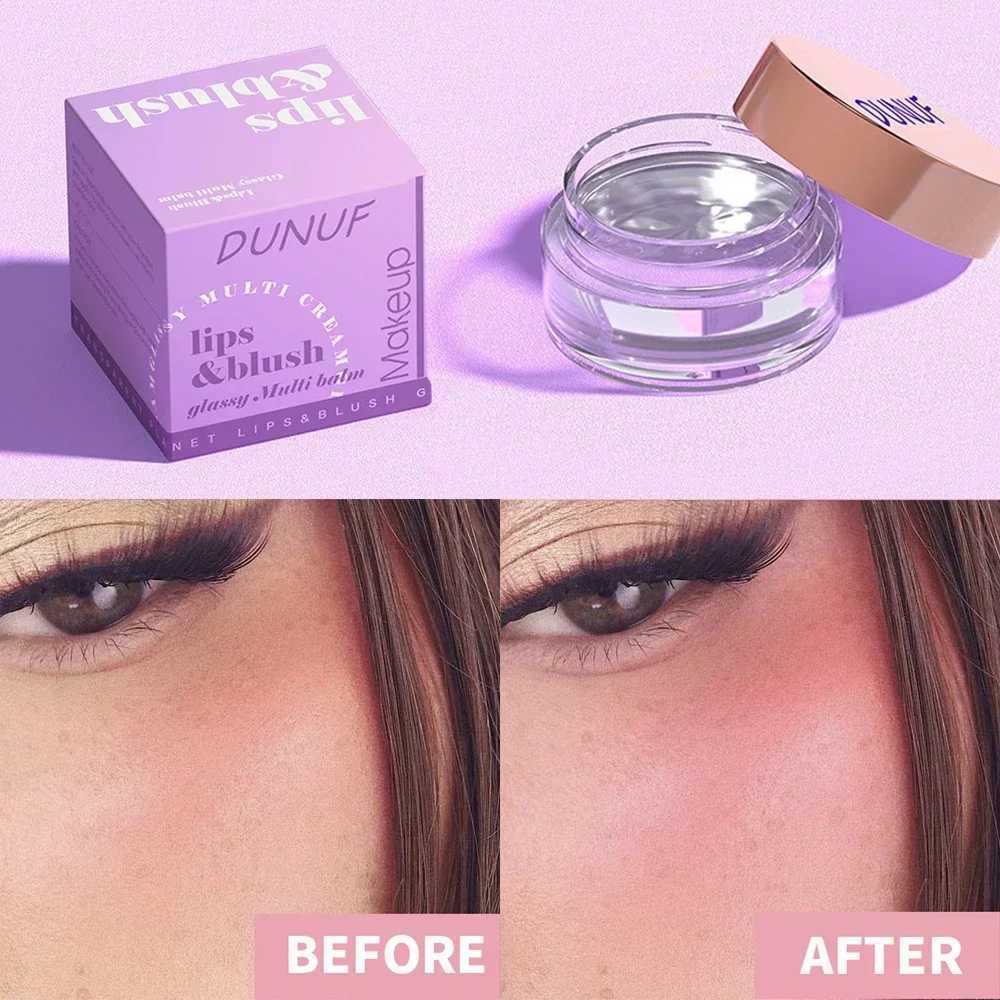 Lip Cheek Liquid Multi Balm Temperature Changing Color Glassy Blush Gel Lasting Waterproof Cheek Tint Cream Face Rouges MakeupXJ241111