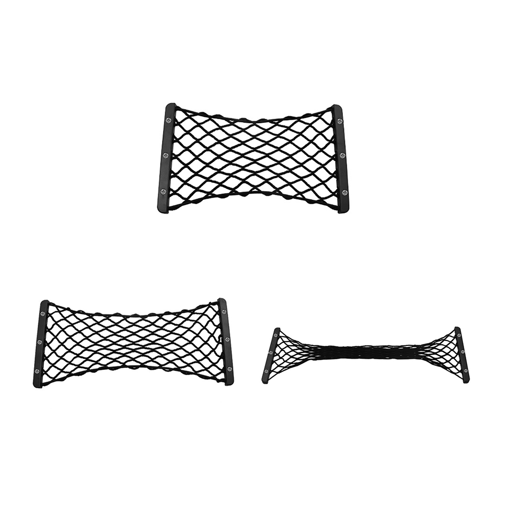 Rear Back Trunk Storage Car Net Wear Resistance Cargo Storage Organizer Auto Accessories for Fire Extinguisher Lage Pouch Bag smile