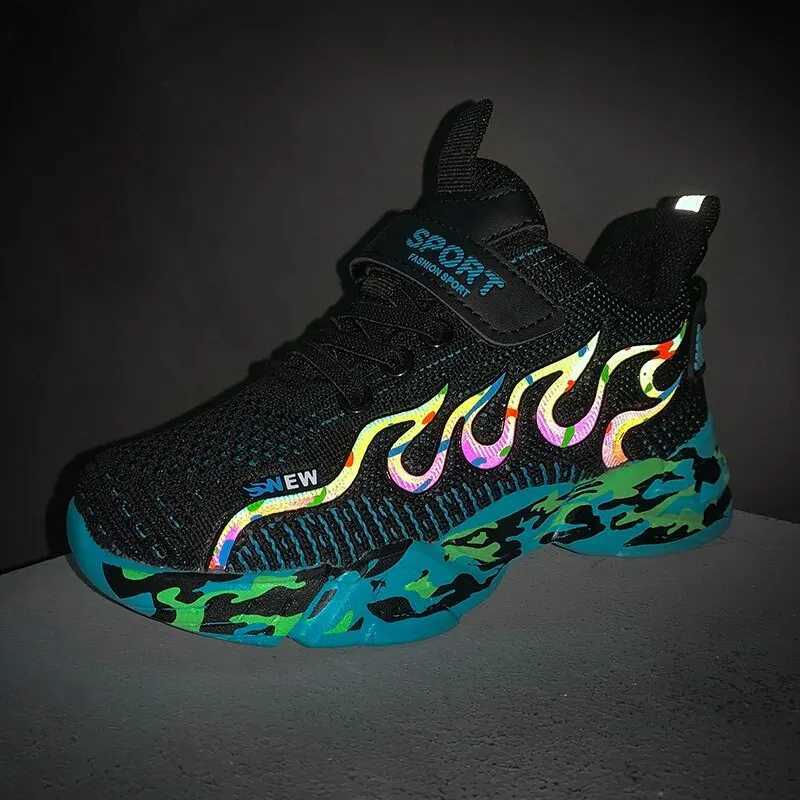 New childrens shoes childrens fashion boys running sports shoes anti slip lightweight sports childrens shoes quality X241111