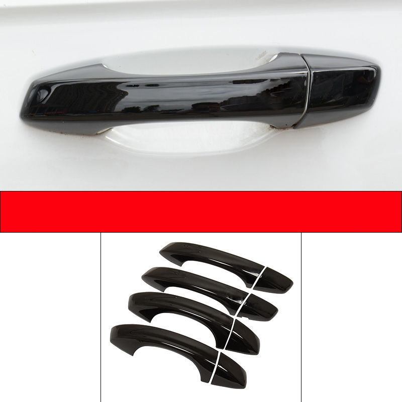 for Volkswagen VW Golf 7 Mk7 2013~2019 Gloss Black Smart Door Handle Cover Stickers Trim Car Protective Accessories 2014 2015