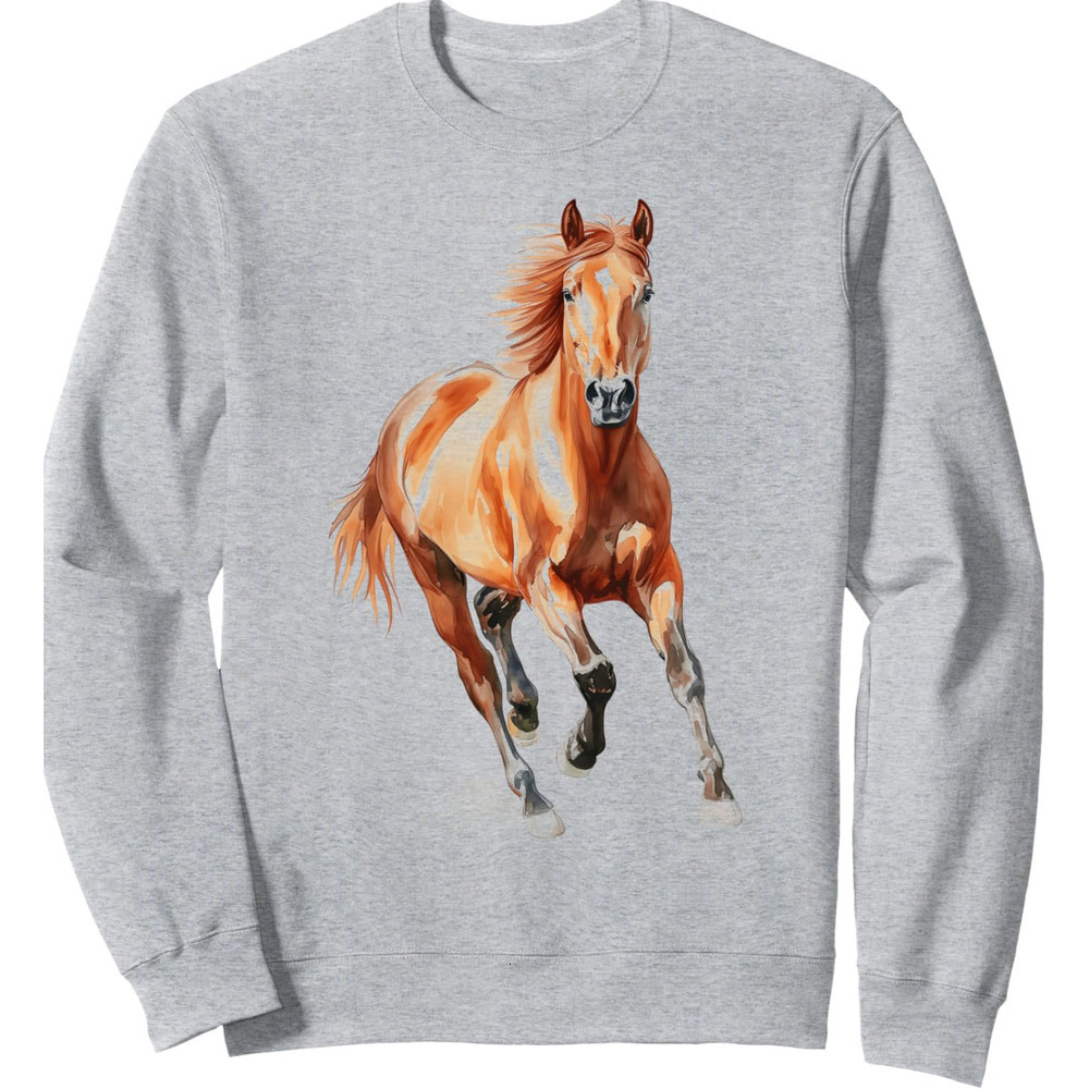 Long Sleeve Shirts for Men sweatshirt Horse Rider Equestrian Horseback Riding Gallop Gift Sweatshirt Tee Streetwear Casual tops clothes