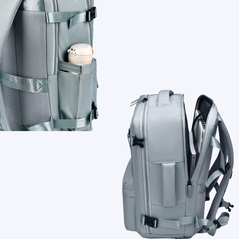 Vacuum compression mens travel backpack with air pump waterproof laptop New bag highquality