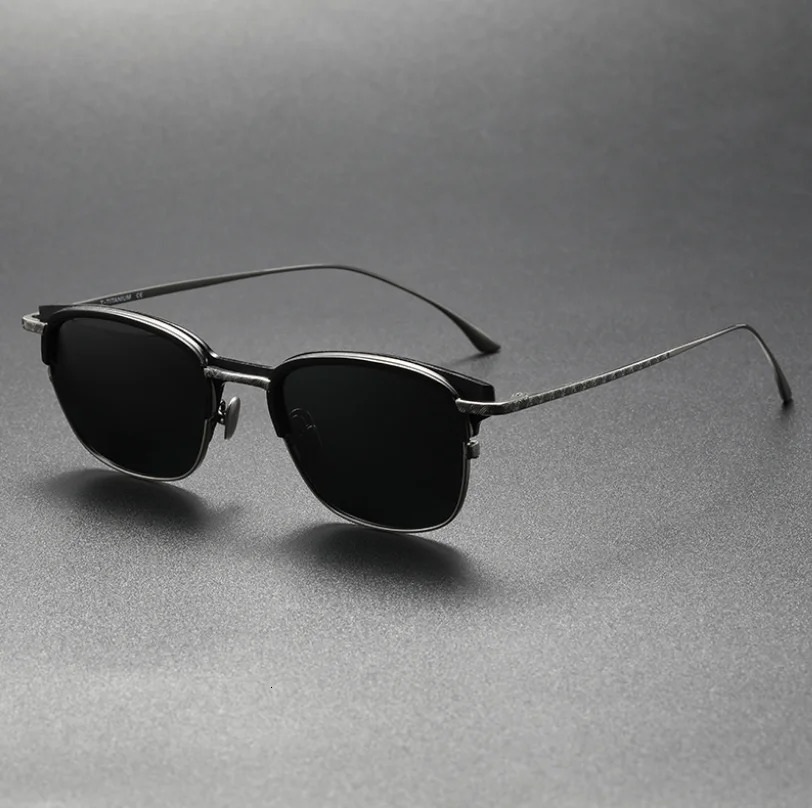 Pure polarized sunglasses frame retro mens glasses outdoor UV400 goggles 241108