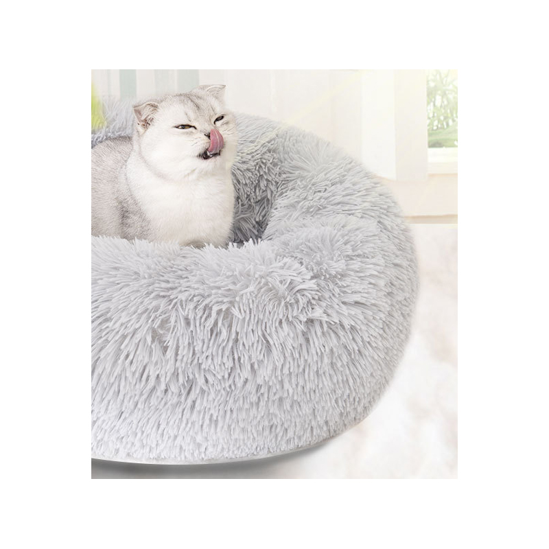 Dog kennel cat kennel plush round pet kennel dog bed winter dog mat pet bed pet supplies wholesale3